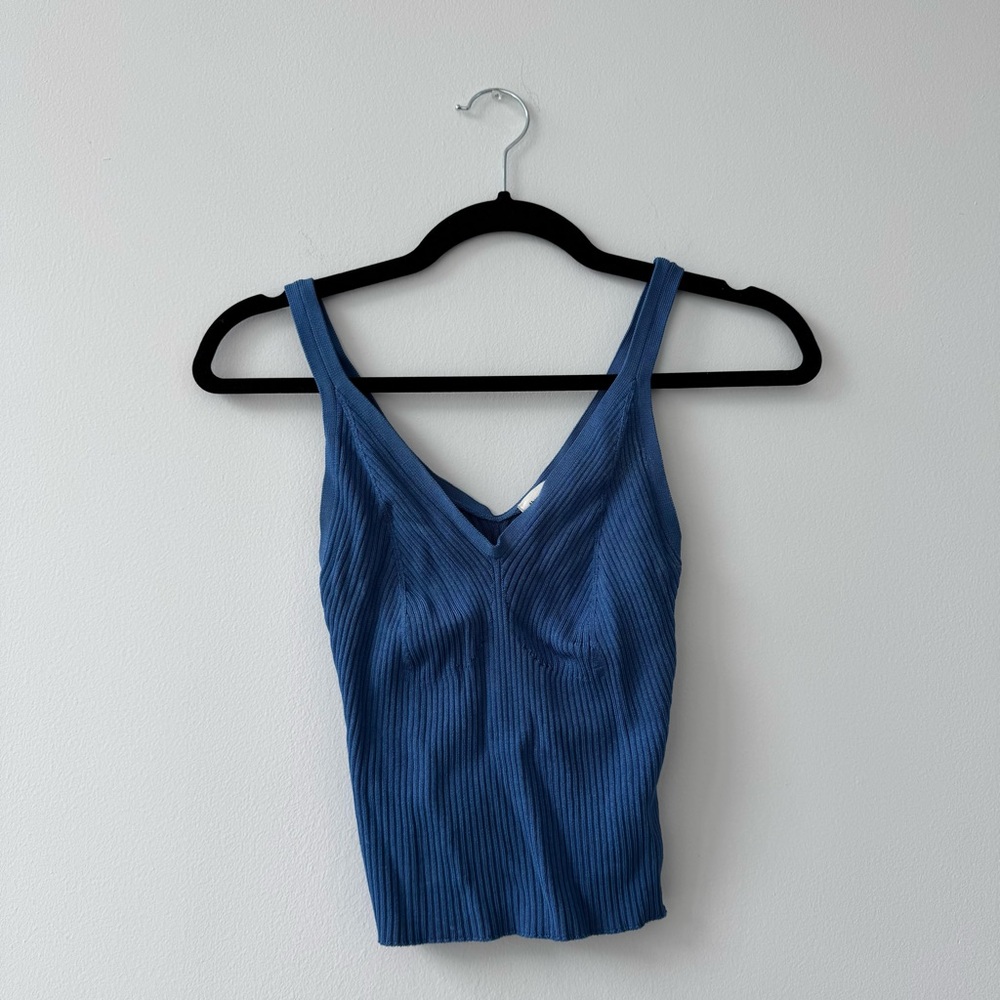 Abercrombie & Fitch Blue Fitted Tank Top for Performance